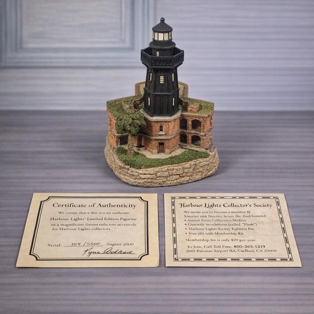 Younger Associates Fort Jefferson Lighthouse Figurine COA 2000